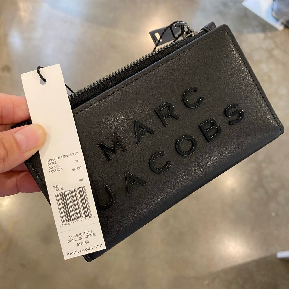 Marc Jacobs 4R4SMP035S01 Slim Bifold Wallet In Black - Picture 7 of 7